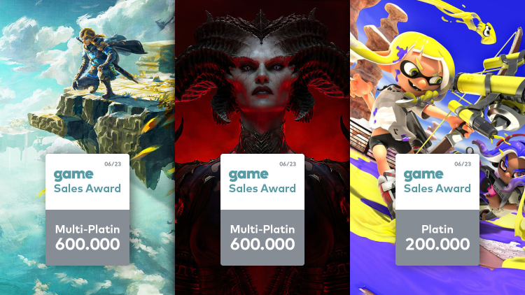 Aus der Hölle bis zu den Himmelsinseln: Die game Sales Awards im Juni